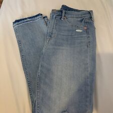 GAP Jeans Feminino Tamanho 27 | 4R Azul Denim Cigarro High Rise Jeans comprar usado  Enviando para Brazil