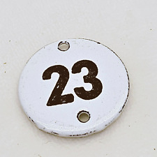 Usado, Signo Número Puerta Esmaltado Antiguo Años 40 2cm segunda mano  Embacar hacia Argentina