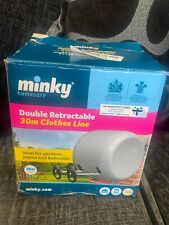 Minky Retractable Duo Reel Washing Line, Grey 2x15m  for sale  Shipping to South Africa