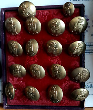 brass military buttons for sale  Sacramento