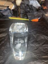 Laser glass paperweight for sale  NUNEATON