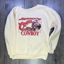 Coors cowboy sweatshirt for sale  Farmington