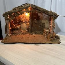 Lighted stable nativity for sale  Drums