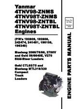 Used, Engine Parts Manual Fits Mustang 2066 2076 2086 2700V Skid Steer Loader for sale  New York