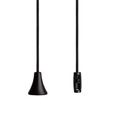 Cordão de puxar luz de banheiro, cabo e alça contemporâneos preto jato. comprar usado  Enviando para Brazil