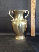 Vintage Brass Vase approx. 7.75" by approx 4.5" Made In India for sale  Shipping to South Africa