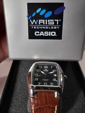 Casio Oceanus OC104 Leather Strap W Box & Papers Estate Find * Not Running Wow! for sale  Shipping to South Africa