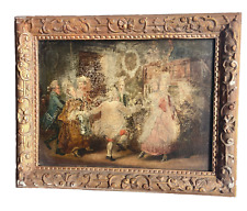 Quadro ornamentado dança pintura a óleo vintage antiga COMO ESTÁ comprar usado  Enviando para Brazil