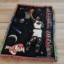 Space Jam Throw 1996 Cobertor Acabamento Tapeçaria Franja Filme Michael Jordan Excelente comprar usado  Enviando para Brazil