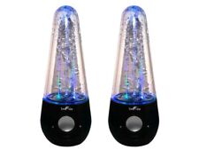 BeFree Sound Bluetooth Wireless Multimedia LED Dancing Water Speakers, Black, used for sale  Shipping to South Africa