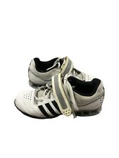 Adidas Adipower Hombres’s Zapatos de Levantamiento de Pesas Talla US 8.5 UK 8 Blanco Negro Gimnasio segunda mano  Embacar hacia Argentina
