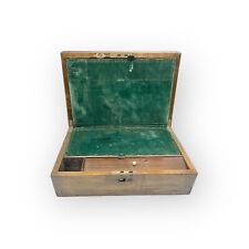 Used, Antique Writing Box 1800's Victorian Travel Carriage Lap Desk Wood for sale  Shipping to South Africa
