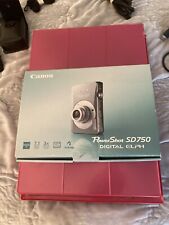 Canon PowerShot ELPH SD750-SILVER Digital Camera-SD Card & Accessories In Box for sale  Shipping to South Africa