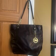 Bolsa de ombro Michael Kors jet set bolsa satchel couro preto comprar usado  Enviando para Brazil