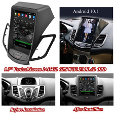 Usado, 9.7" Para Ford Fiesta 2009-2016 Android 10.1 1+16GB Navegação GPS Rádio estéreo comprar usado  Enviando para Brazil
