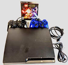 Sony PlayStation 3 PS3 System Slim 320GB Console, 2 Controllers & Cords & 1 Game, used for sale  Shipping to South Africa