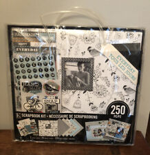 K&Company Scrapbook Kit 250 Pieces Black & White Modern 12x12 Designer Scrapbook for sale  Shipping to South Africa