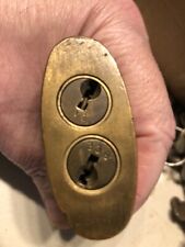 Antique Padlock YALE  Dual Cylinder No Keys Are Available Shackle Has Spring for sale  Shipping to South Africa