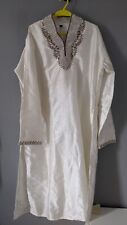 White ivory embroidered for sale  NEWARK