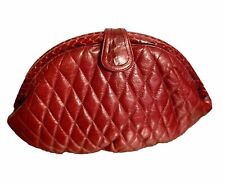 Bolsa de ombro Sharif couro vermelho escuro e pele de cobra vintage! comprar usado  Enviando para Brazil