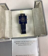 Relógio de quartzo feminino H.Stern Manaus quadrado ouro 18K safira aço inoxidável comprar usado  Enviando para Brazil