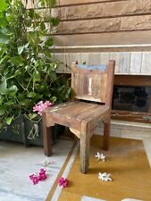Used, Wooden Hand Carved Chair, Reclaimed Wood Cozy Home and Decor Beautiful Chair for sale  Shipping to South Africa