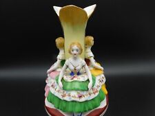 Vintage Japan Hand Painted Porcelain Figural Bud Vase 3 Maidens/Women Victorian for sale  Shipping to South Africa