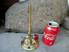 Vintage All Brass With Tap Nice Gas Burner Stove Bunsen Joalgás Laboratory Tool for sale  Shipping to South Africa