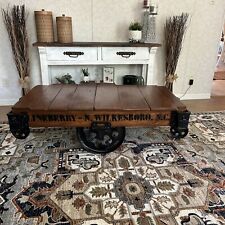 dark brown wood coffee table for sale  Ellabell