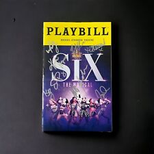 Six playbill autographed for sale  New York