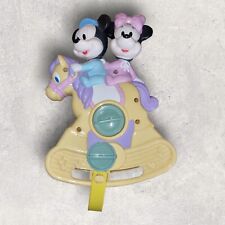 Vintage Disney Arco Baby Mickey & Minnie Mouse Rocking Horse Crib Musical... segunda mano  Embacar hacia Argentina