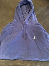 Polo Ralph Lauren Men's Blue Terry Cloth Hoodie Size XL $110 Tiny Fixable Defect for sale  Shipping to South Africa