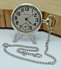 Vintage 1904 Waltham P.S. Bartlett model 1899 sidewinder 17j 16s pocket watch for sale  Shipping to South Africa