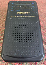 Antena portátil receptor Encore Weather Band TV FM AM rádio 4 bandas EB16199 comprar usado  Enviando para Brazil
