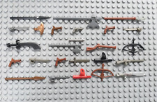 Lego Castle Weapon Crossbow Axe, Halberd Longbow with Arrow Drawn 2570 3848 4499 comprar usado  Enviando para Brazil