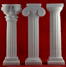Juego de 3 columnas templo de pedestal corintio, jónico y dórico estatua antigua pista libre segunda mano  Embacar hacia Argentina