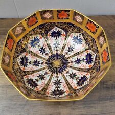 Royal Crown Derby Imari 1128 Pattern 8inch Octagonal Bowl Excellent Condition  for sale  Shipping to South Africa