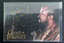 2019 Game of Thrones The Complete Series Lucian Msamati as Salladhor Saan Auto for sale  Shipping to South Africa