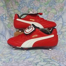UK 6 - NEW Puma King Pro SG Soft Ground Red Leather Football Boots NEVER WORN for sale  Shipping to South Africa
