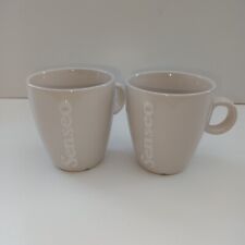 Set Of 2 Mosa Ivory Senseo China Coffee Mugs/Cups Designed By NIKOALI, used for sale  Shipping to South Africa