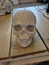 Silver gemmed skull for sale  COVENTRY