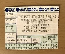 1985 DEEP PURPLE PERFECT STRANGERS TOUR DETROIT INGRESSO PARA CONCERTO STUB HUSH comprar usado  Enviando para Brazil