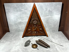 Soviet wooden wall watch Cuckoo, vintage alarm wall watch with bird, original., used for sale  Shipping to South Africa