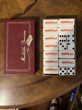 Vintage Puremco Professional Marblelike Dominoes Advertisement Set for sale  Shipping to South Africa