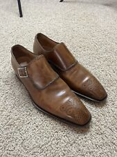 Magnanni Mens Medallion Single Buckle Dress Shoes Sz 8.5 EUC for sale  Shipping to South Africa