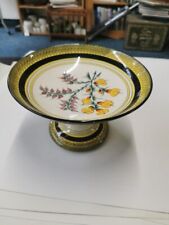 Henriot Quimper Pedastal Cake Stand / Dish With Hand Painted Flowers for sale  Shipping to South Africa