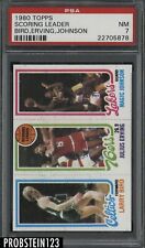 1980 Topps Basketball Larry Bird Magic Johnson RC Rookie Julius Erving HOF PSA 7 for sale  Passaic