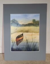 Canoe pond watercolor for sale  Lake City