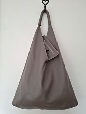 Used, Large Mid Grey Italian Leather Hobo Sac Bag With Inner Purse for sale  Shipping to South Africa