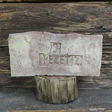 Antique red Clay BRICK 1920s PEZET Z rare vintage Bricks reclaimed Decor, used for sale  Shipping to South Africa